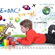 Young Boy on Laptop Computer Learning