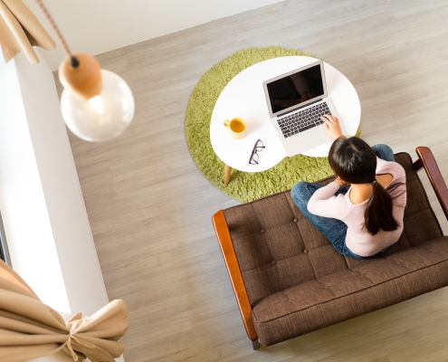 Flexible worker, working from home