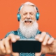 Tech savvy senior