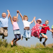Happy childhood Summer holiday fun